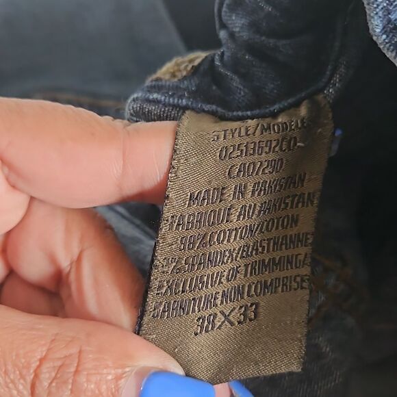 Urban Star Men Relaxed Fit Denim Jeans 38×33 Dark Blue Washed - Picture 12 of 16